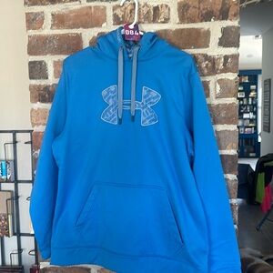 084 Under Armour men’s hoodie. Sz XL blue performance